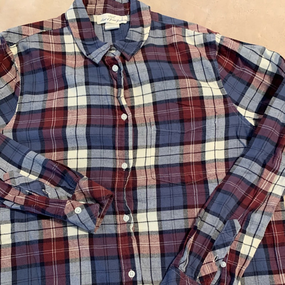 Long flannel tunic